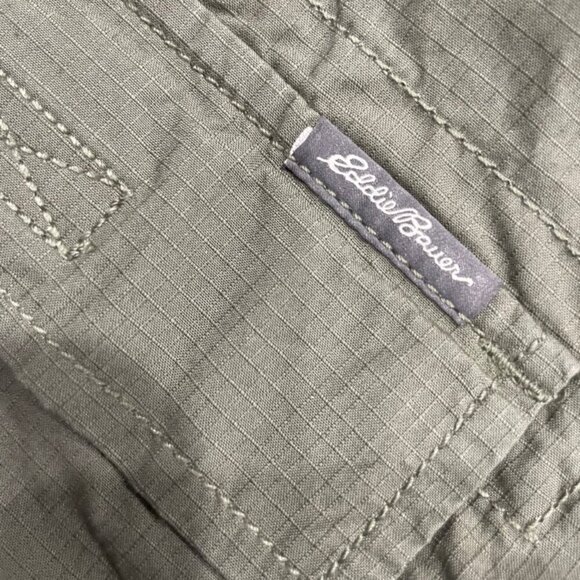 EDDIE BAUER LONG SLEEVE ARMY GREEN MILITARY  BRAVERY BUTTON UP SHIRT SZ XXLARGE - Picture 7 of 16